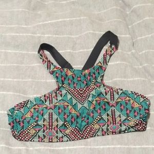 High neck bikini top
